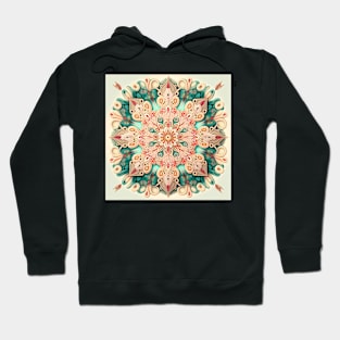 A Colorful Kaleidoscopic Pattern in Pastels Hoodie